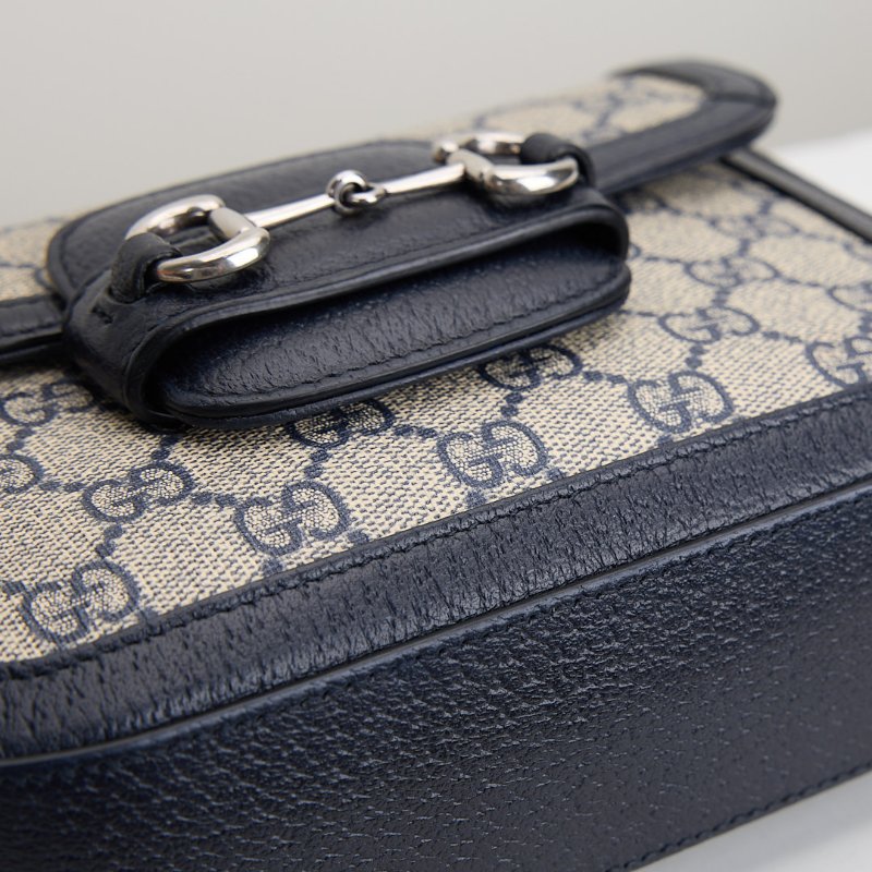 二手Gucci 1955 mini馬鞍包/午夜藍-11