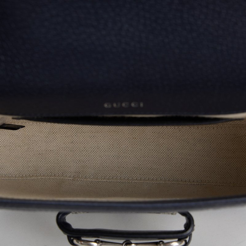 二手Gucci 1955 mini馬鞍包/午夜藍-14