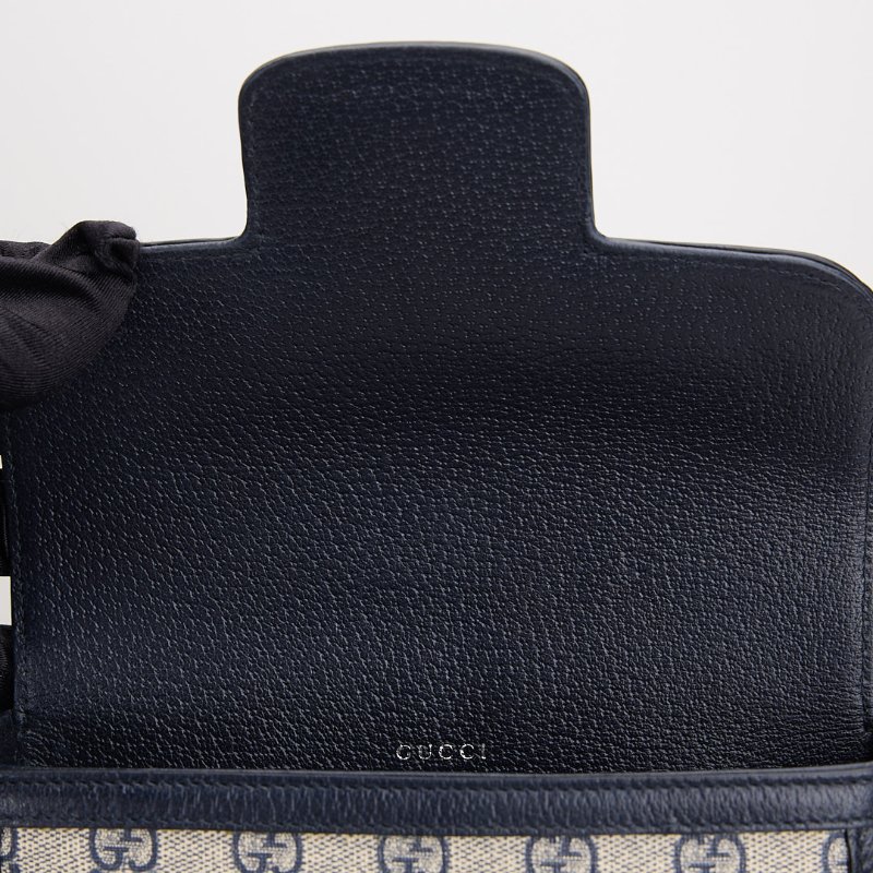 二手Gucci 1955 mini馬鞍包/午夜藍-15