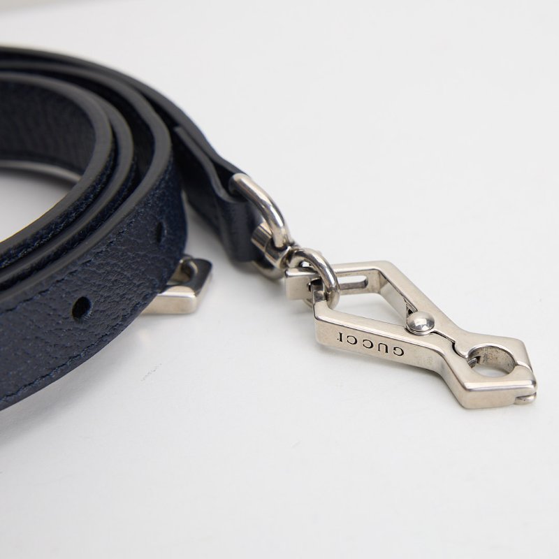 二手Gucci 1955 mini馬鞍包/午夜藍-18