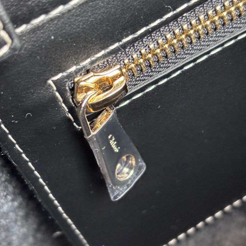 ::CHLOE:: Woody 深灰色 經典織帶絨毛冬季款小號 斜背 兩用托特包-24