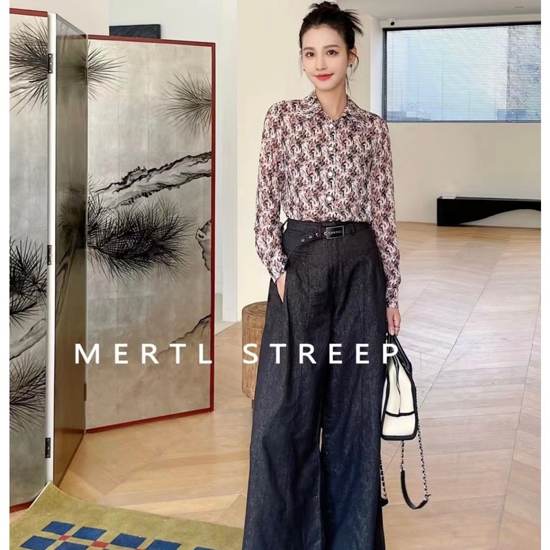 Chanel 香奈兒 23A手工坊真絲襯衫-0