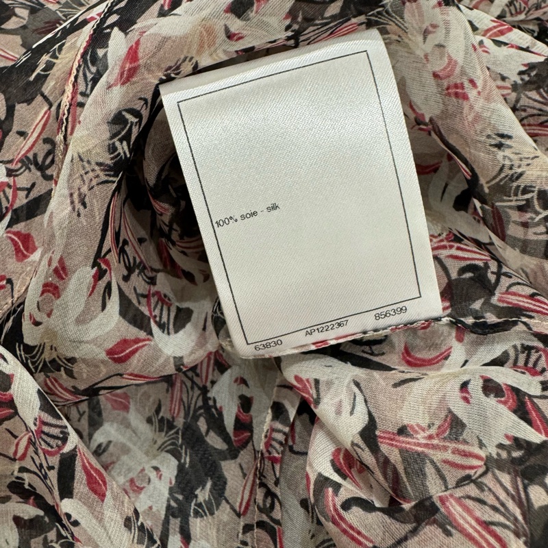 Chanel 香奈兒 23A手工坊真絲襯衫-13
