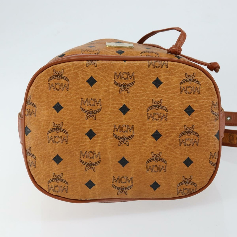 【日本直送】MCM Logoogram Vicetos 單肩包 PVC 皮革 棕色 金色 正品 gh1072-4