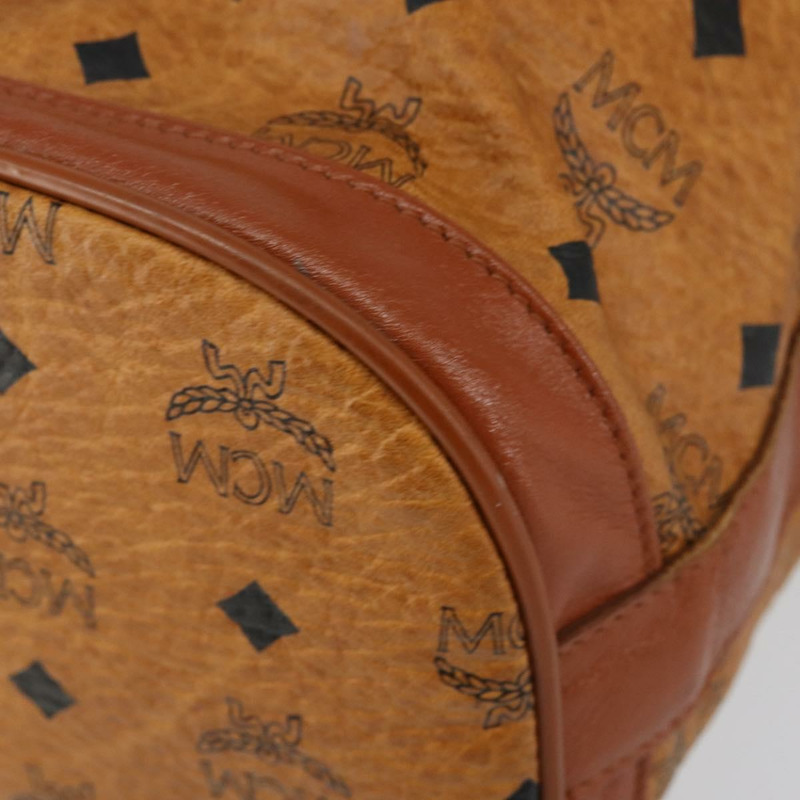 【日本直送】MCM Logoogram Vicetos 單肩包 PVC 皮革 棕色 金色 正品 gh1072-8