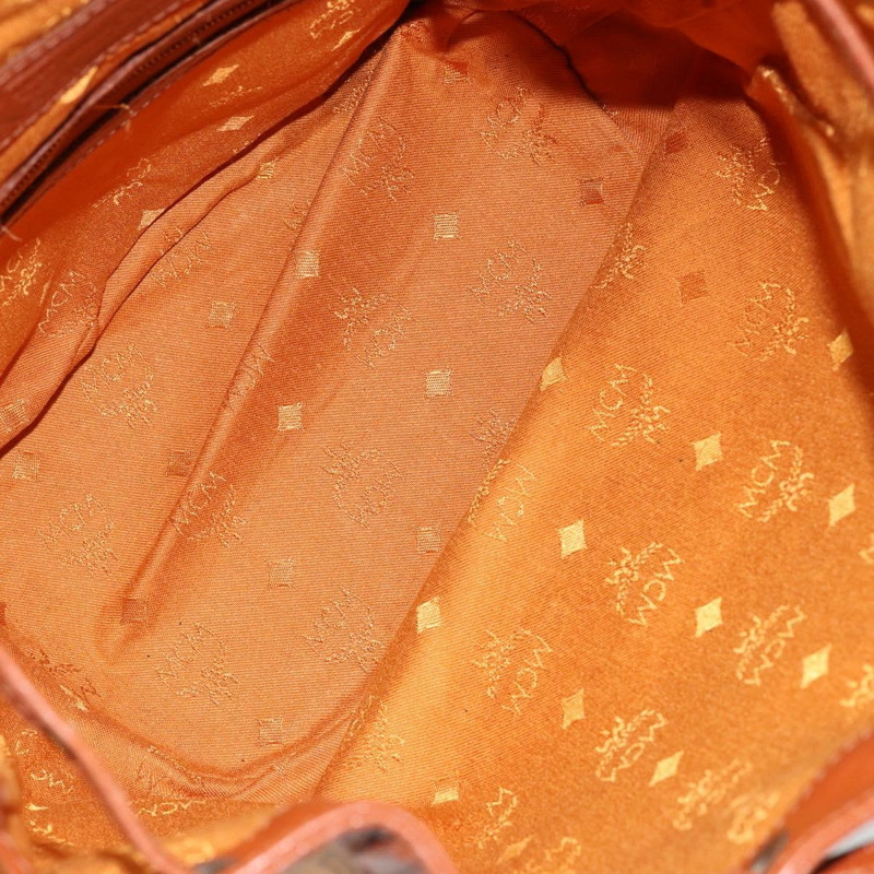 【日本直送】MCM Logoogram Vicetos 單肩包 PVC 皮革 棕色 金色 正品 gh1072-10
