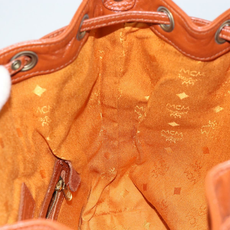 【日本直送】MCM Logoogram Vicetos 單肩包 PVC 皮革 棕色 金色 正品 gh1072-18