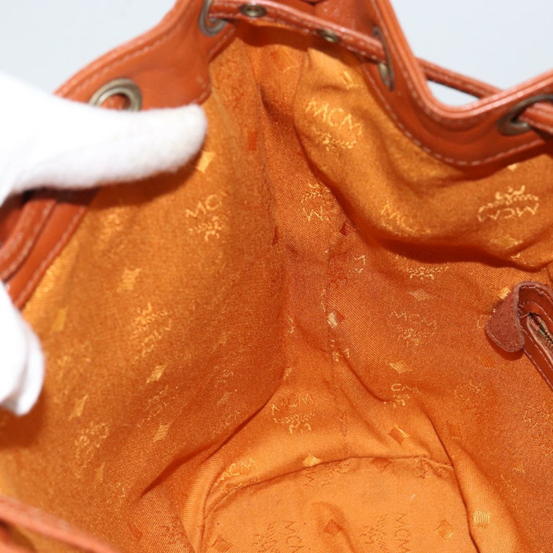 【日本直送】MCM Logoogram Vicetos 單肩包 PVC 皮革 棕色 金色 正品 gh1072-19