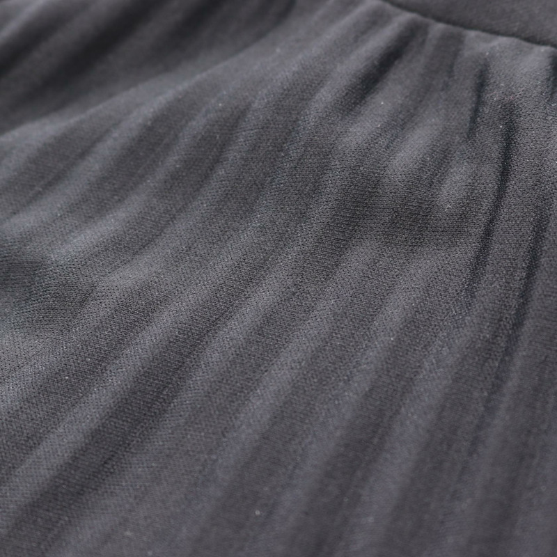 Valentino Vlogo印花長百褶裙,聚酯纖維材質,黑白配色,二手女款S碼-5