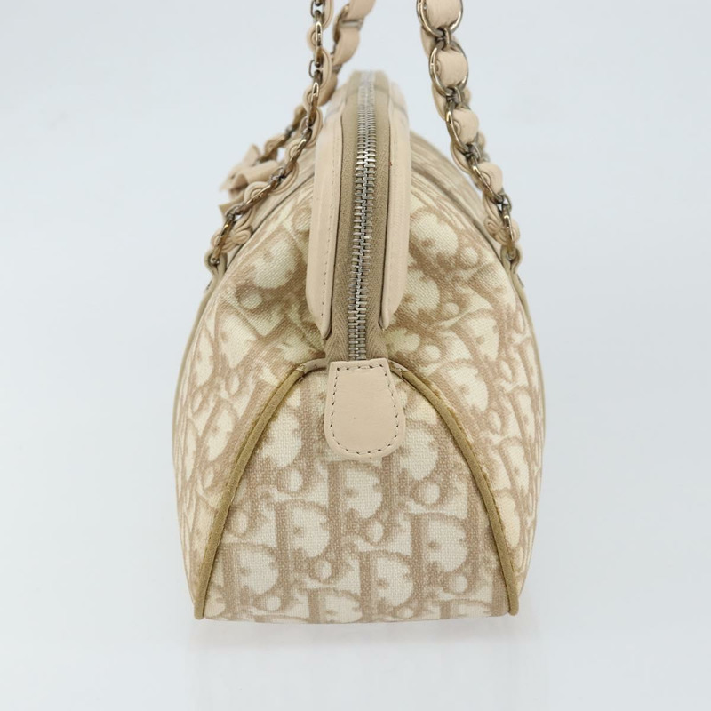 【日本直送】Christian Dior Trotter帆布浪漫手提包 PVC米色銀色 正品 150070-4