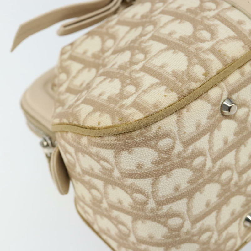 【日本直送】Christian Dior Trotter帆布浪漫手提包 PVC米色銀色 正品 150070-10