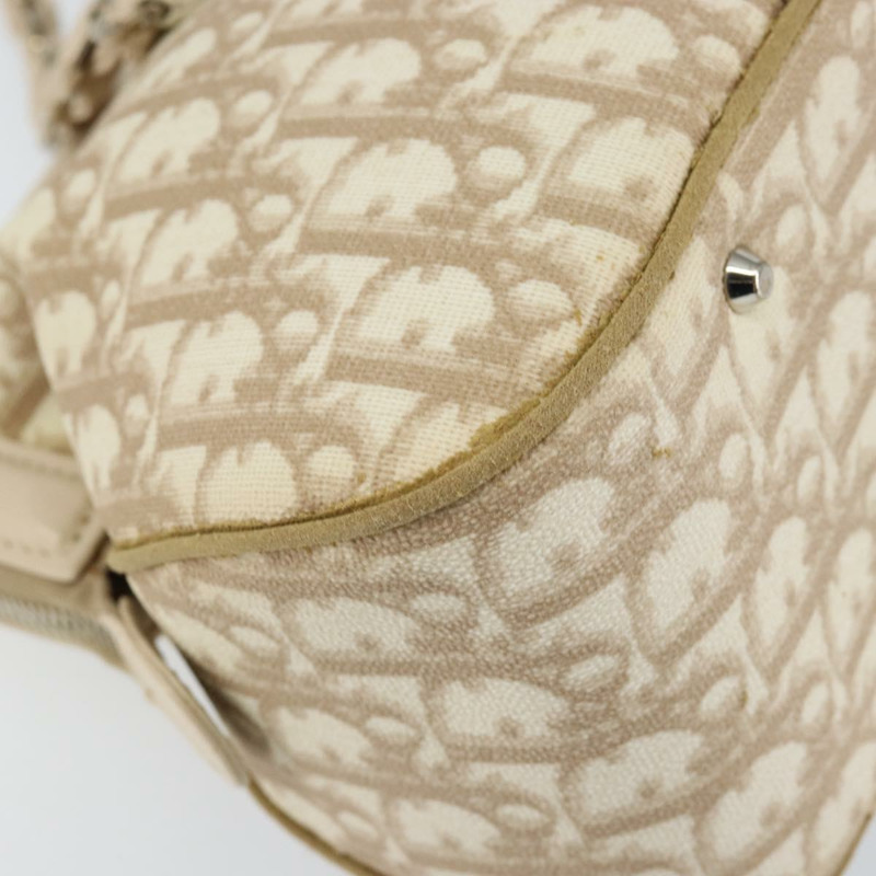 【日本直送】Christian Dior Trotter帆布浪漫手提包 PVC米色銀色 正品 150070-12