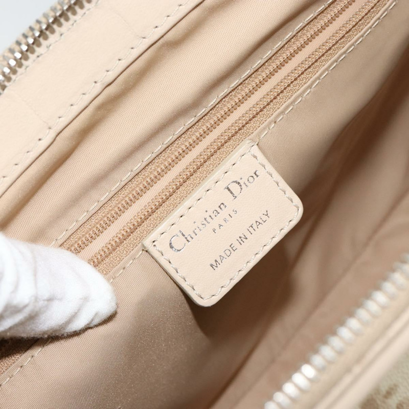 【日本直送】Christian Dior Trotter帆布浪漫手提包 PVC米色銀色 正品 150070-14