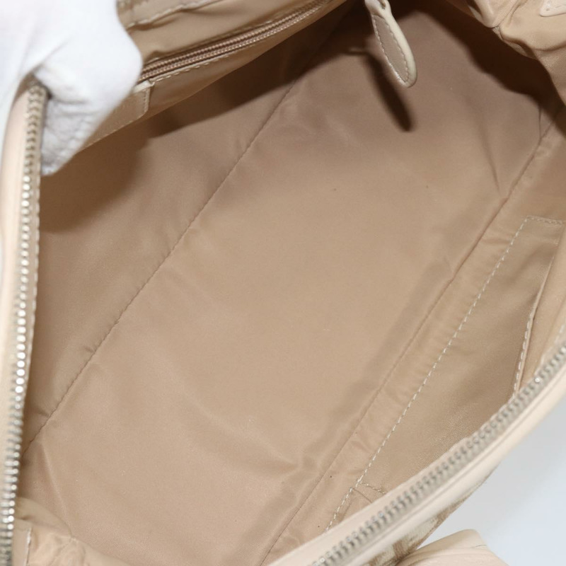 【日本直送】Christian Dior Trotter帆布浪漫手提包 PVC米色銀色 正品 150070-15