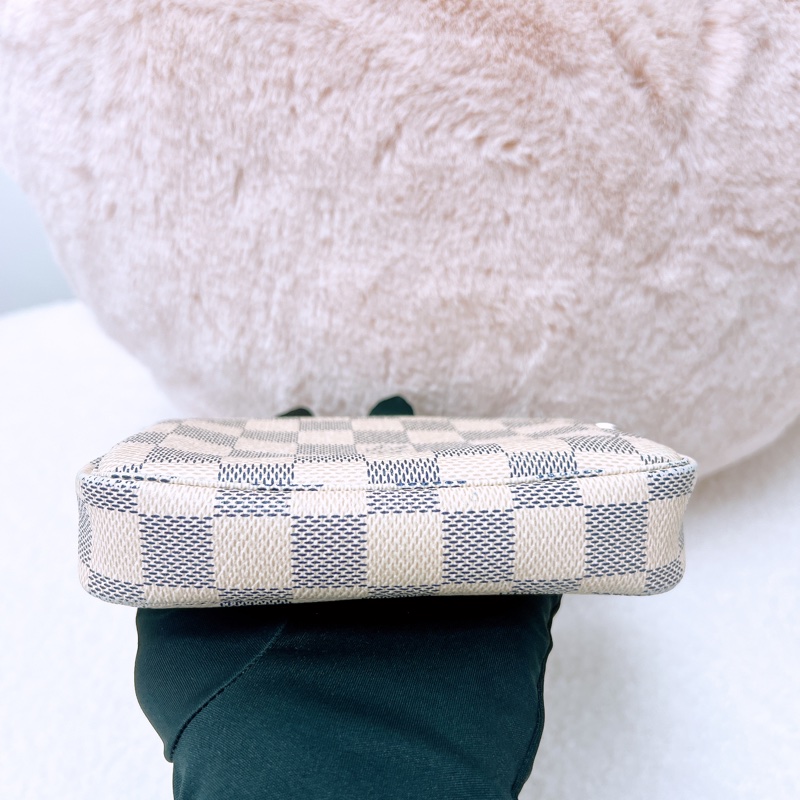 Lv mini pochette 白色棋盤小麻將包-2