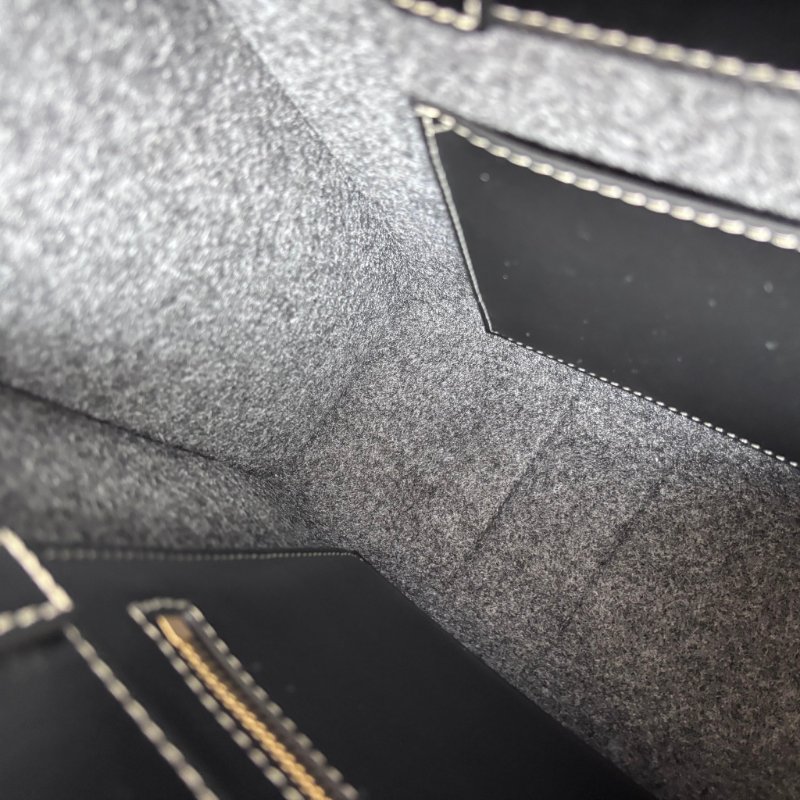 ::CHLOE:: Woody 深灰色 經典織帶絨毛冬季款大號 手提托特包-27