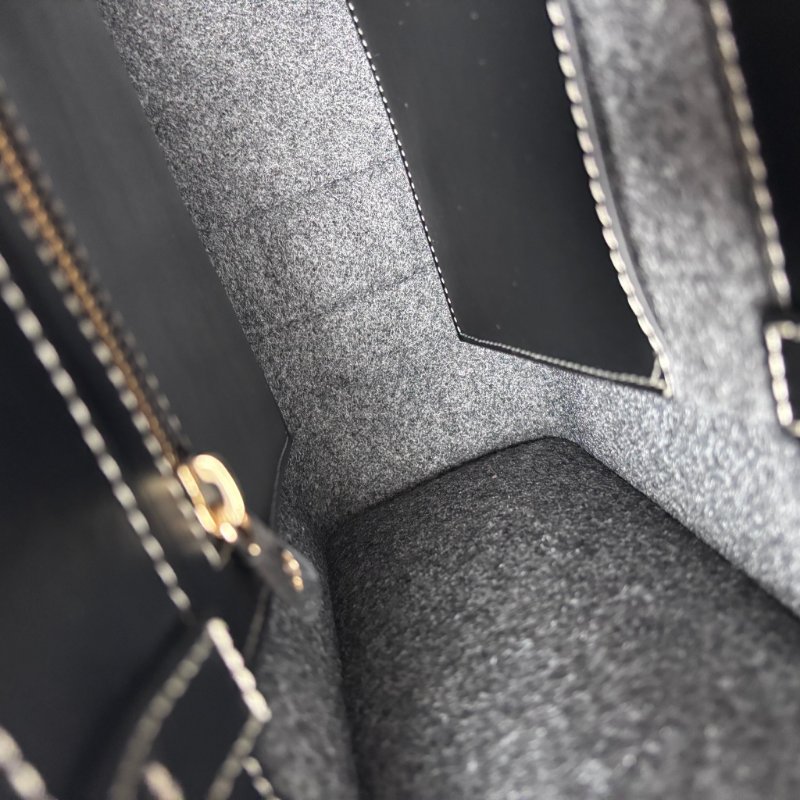 ::CHLOE:: Woody 深灰色 經典織帶絨毛冬季款大號 手提托特包-28