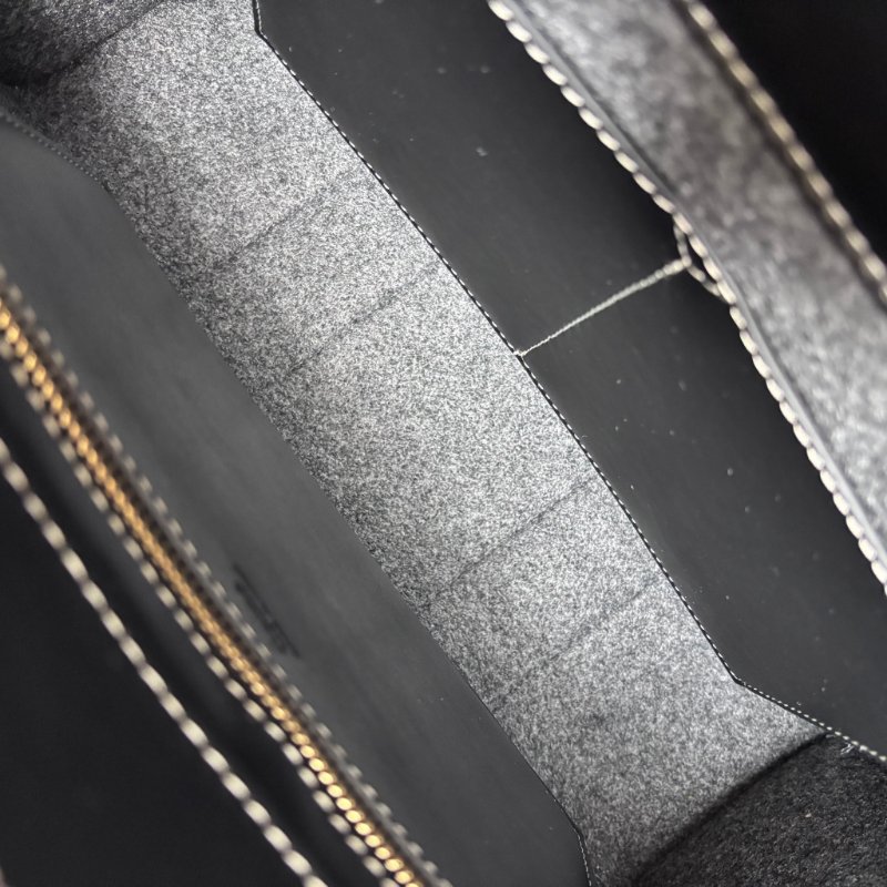 ::CHLOE:: Woody 深灰色 經典織帶絨毛冬季款大號 手提托特包-29