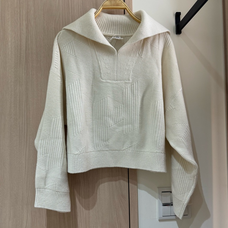 吊牌還在 HERMÈS 愛馬仕翻領羊毛衫-5