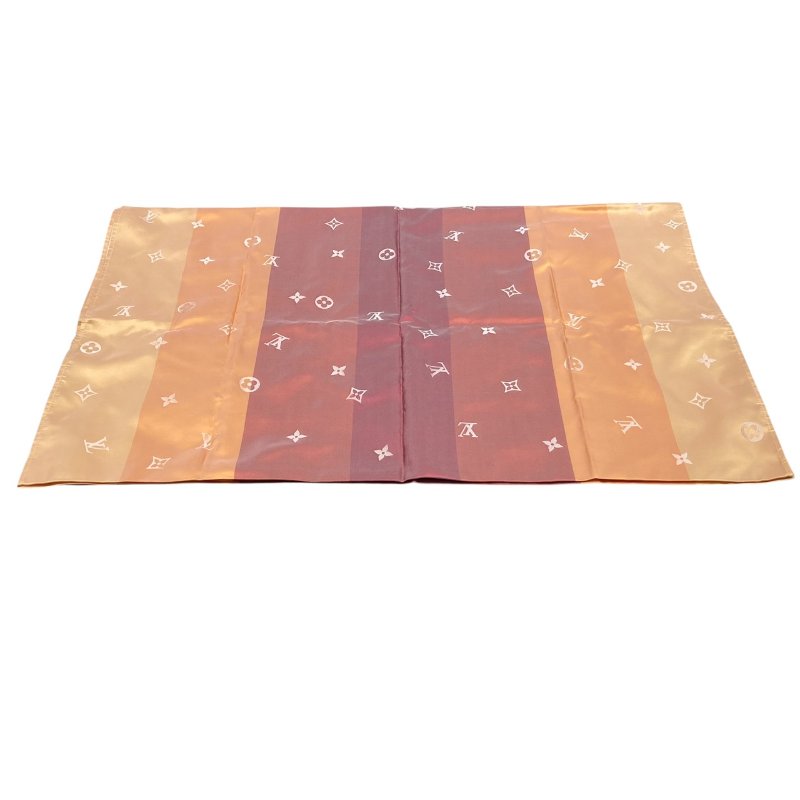 LOUIS VUITTON 路易威登 絲巾 黃色 粉色 多色 漸層-0