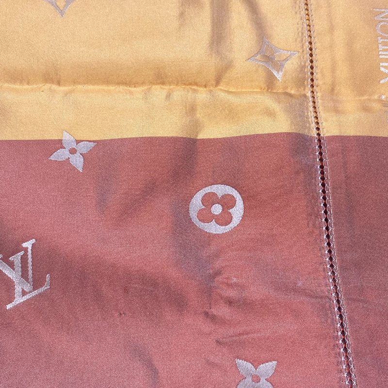 LOUIS VUITTON 路易威登 絲巾 黃色 粉色 多色 漸層-8