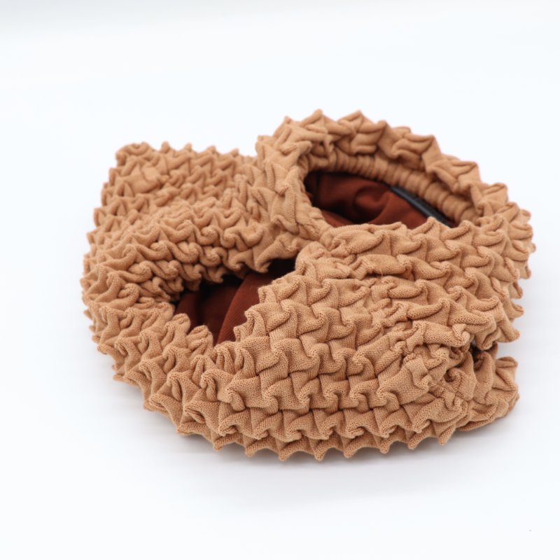 Issey Miyake 三宅一生 x 近藤悟史 Wool Shell Knit系列 南瓜色 皺摺 手提包-2