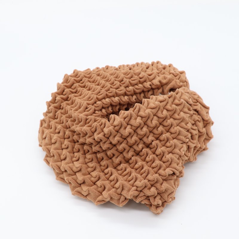 Issey Miyake 三宅一生 x 近藤悟史 Wool Shell Knit系列 南瓜色 皺摺 手提包-3