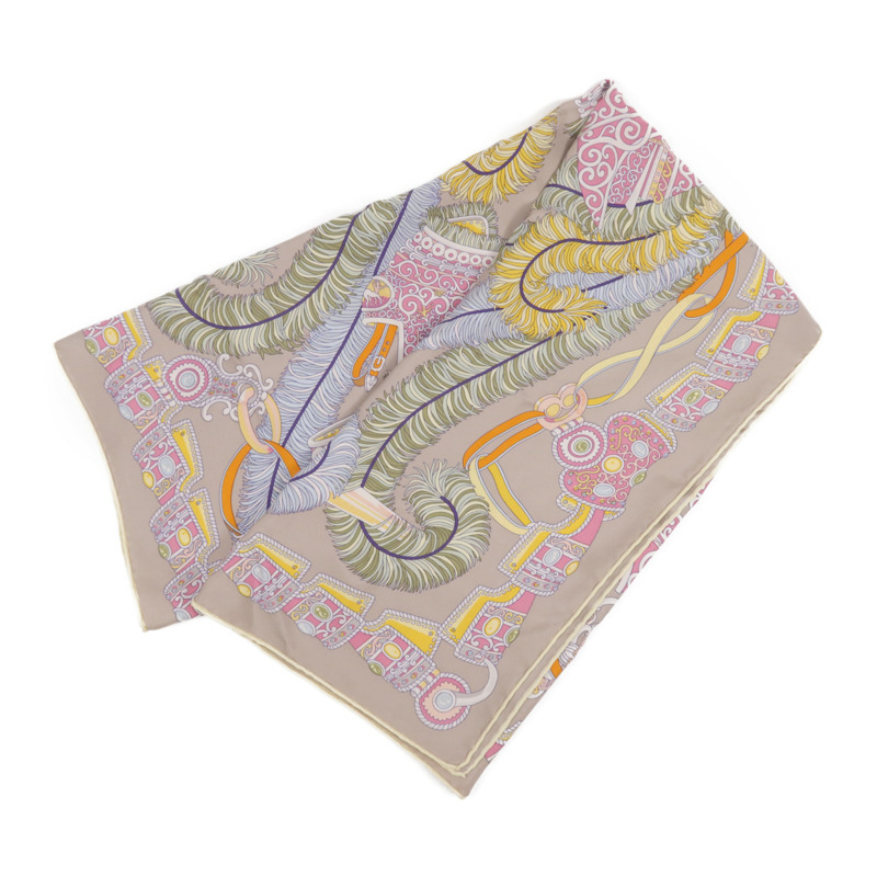 HERMES 絲質Scarf 90X90絲巾-1