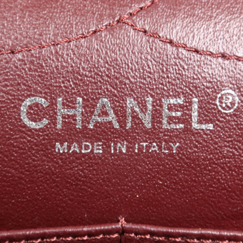 CHANEL 牛皮皮革2.55銀扣鏈帶肩背袋-5