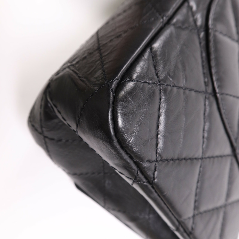 CHANEL 牛皮皮革2.55銀扣鏈帶肩背袋-13