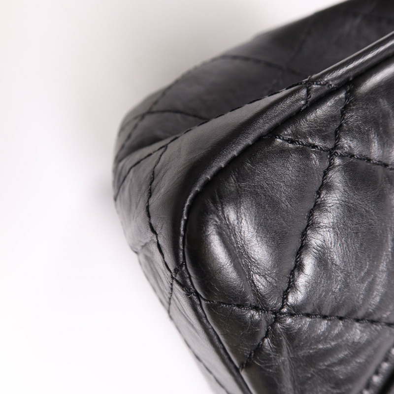 CHANEL 牛皮皮革2.55銀扣鏈帶肩背袋-14