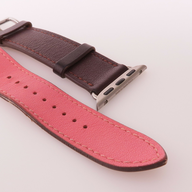HERMES Swift皮革Apple Watchband錶帶-5