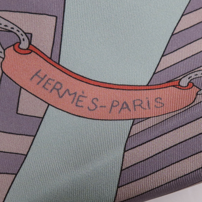 HERMES 絲質Maxi Twilly絲巾-6