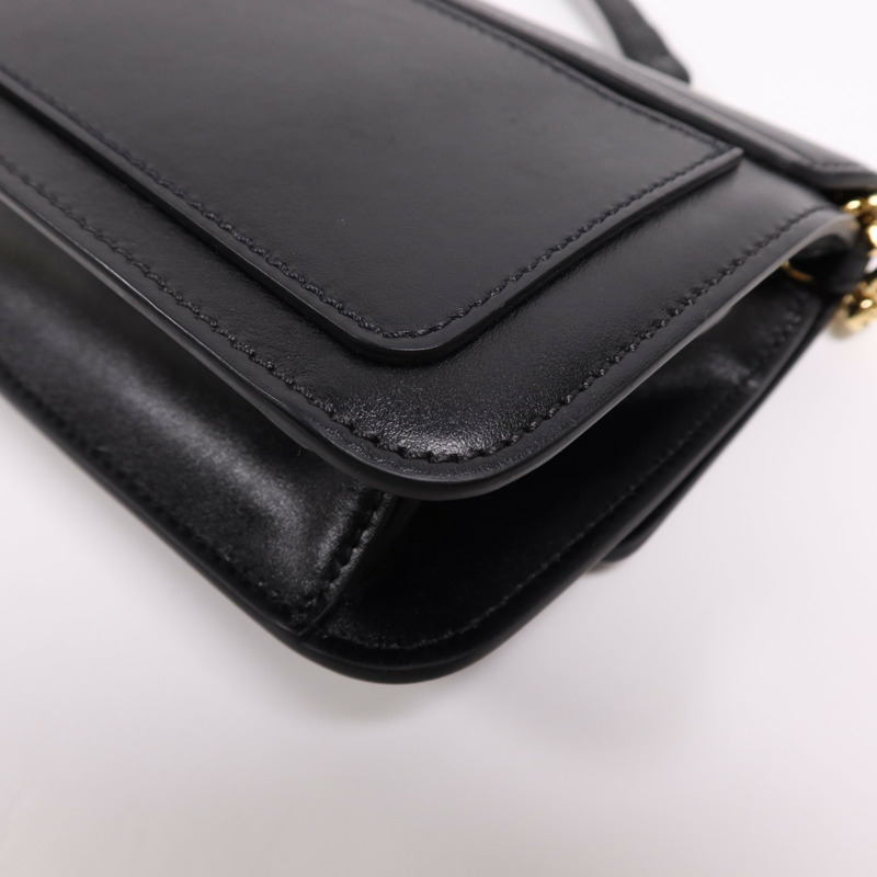 Chloe 牛皮皮革C Bag金扣鏈帶肩背袋-9