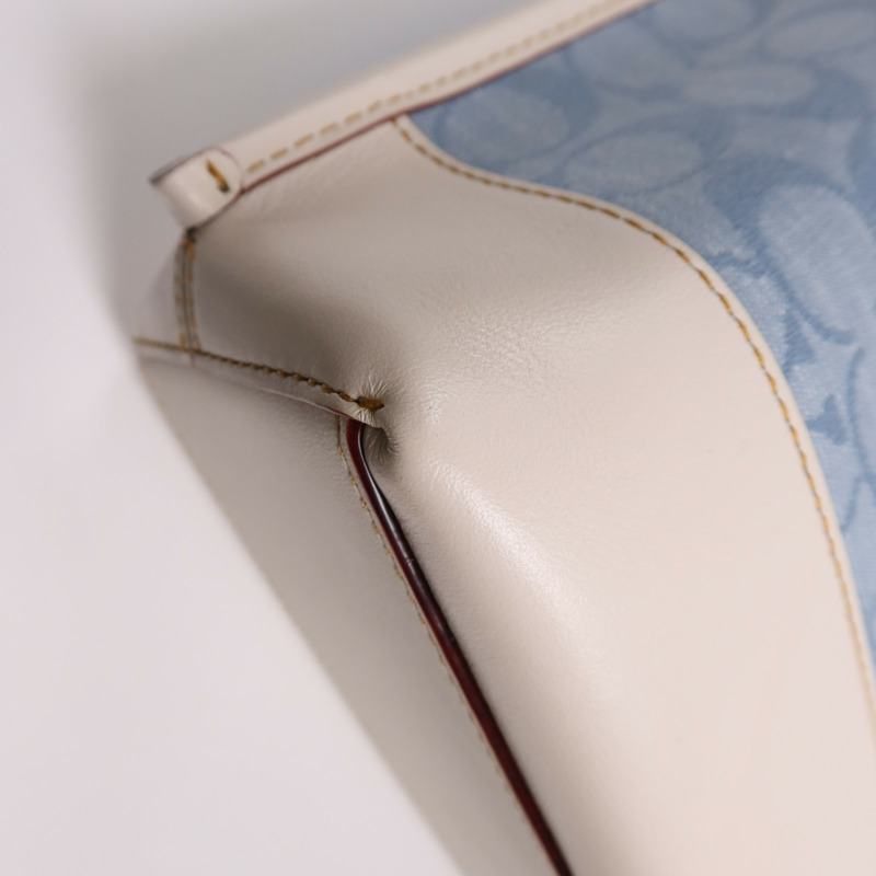 COACH 帆布/皮革2 Way Shoulder Bag金扣手挽肩背兩用袋-7