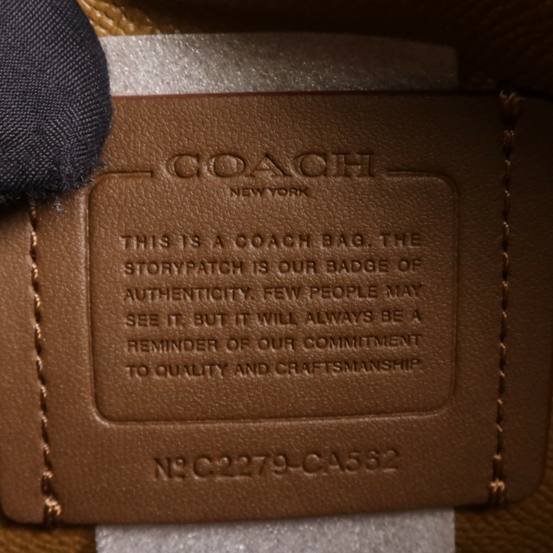 COACH 帆布/皮革2 Way Shoulder Bag金扣手挽肩背兩用袋-15