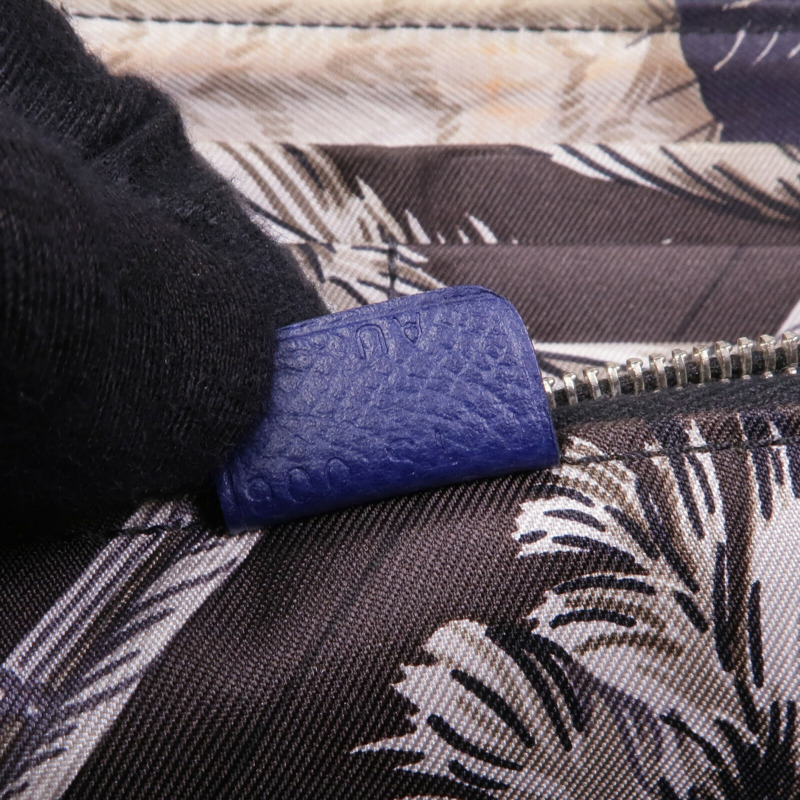 HERMES Epsom皮革Silk-In Azap Long銀扣長錢包Bleu Saphir-8