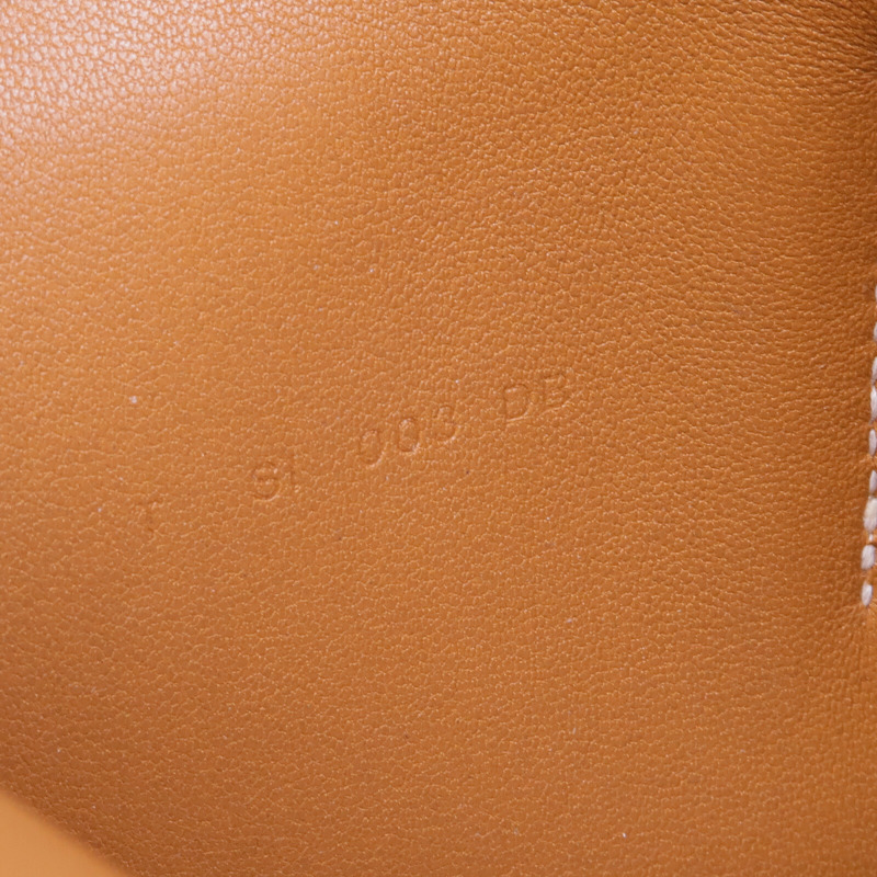 HERMES Clemence皮革Dogon GM銀扣掛飾Gold-9