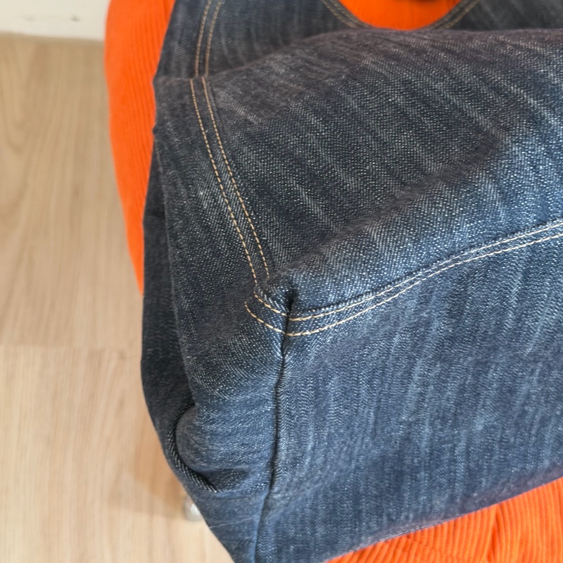 #王菲同款#現折2000 Chanel牛仔外縫hobo 機場包-11