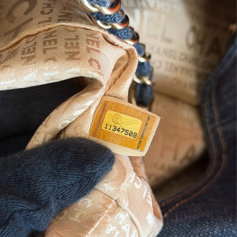 #王菲同款#現折2000 Chanel牛仔外縫hobo 機場包-19