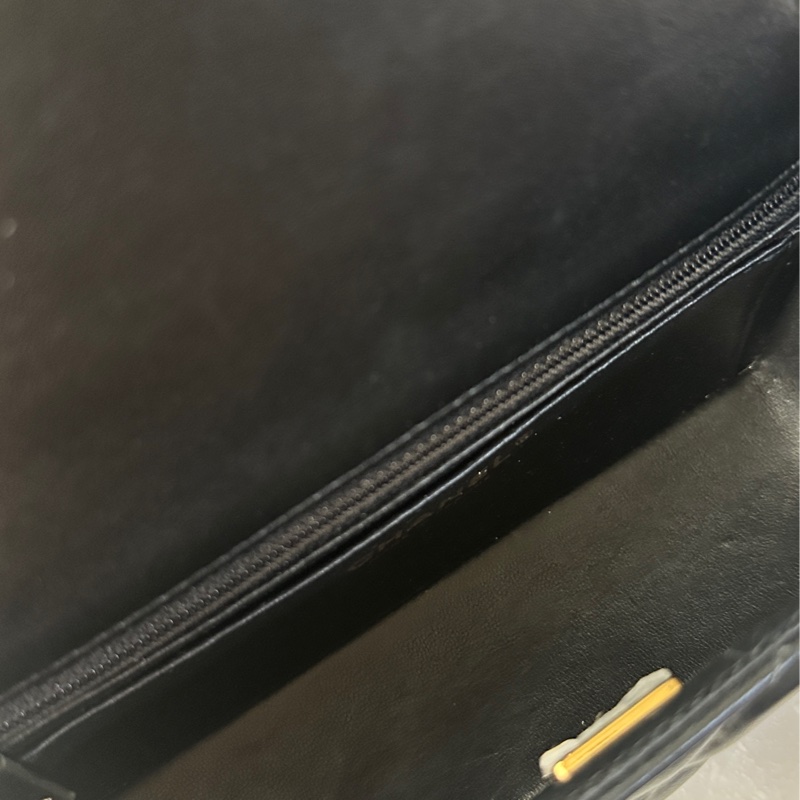 9新｜Chanel mini cf 20 晶片款黑羊淡金釦🥐-8