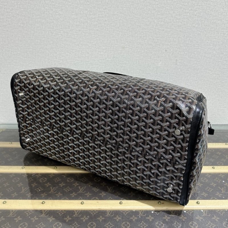 GOYARD Boston老花手提斜背旅行袋 52*25*25 99新配件塵袋鑰匙鎖-2