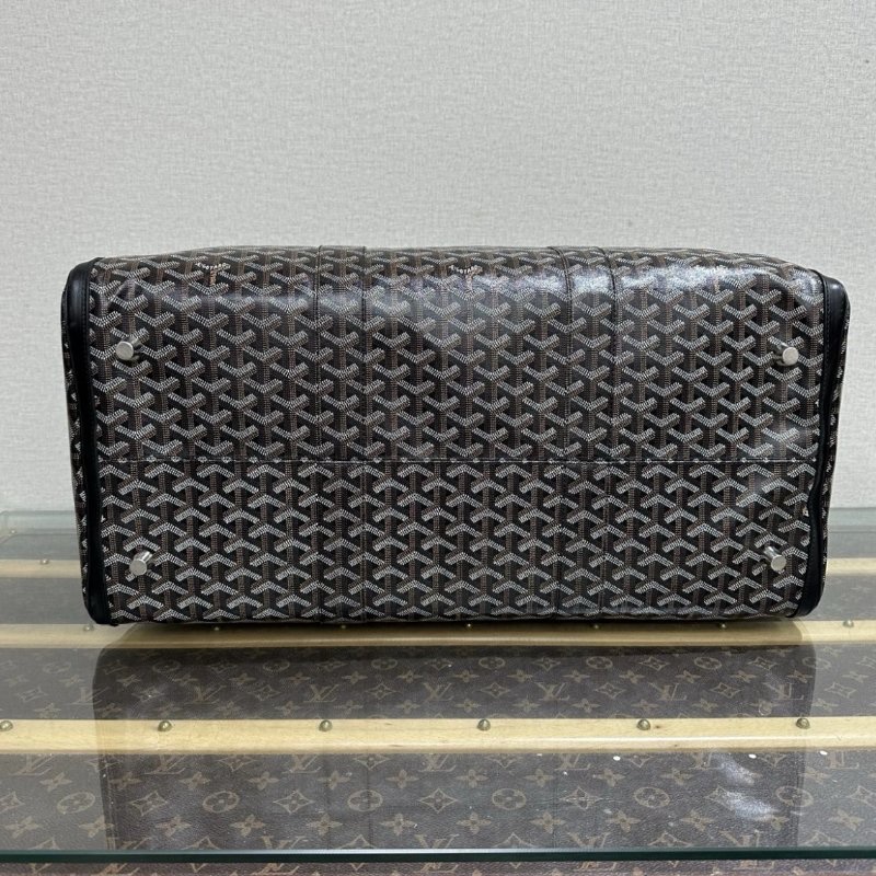 GOYARD Boston老花手提斜背旅行袋 52*25*25 99新配件塵袋鑰匙鎖-3
