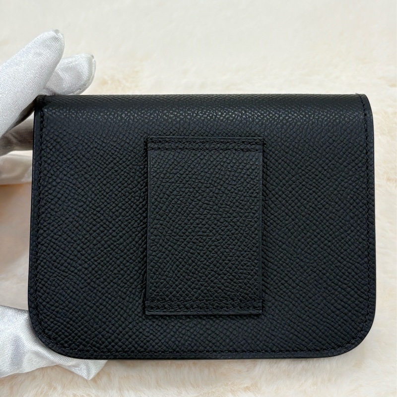 Hermes Constance Slim Wallet黑金-2