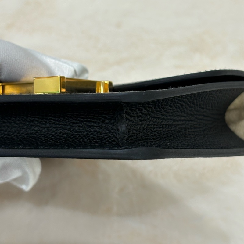 Hermes Constance Slim Wallet黑金-11