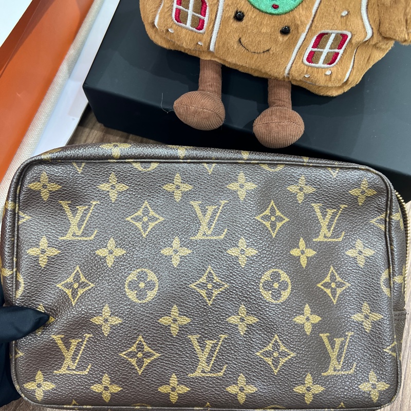 日本中古LV老花化妝包-0