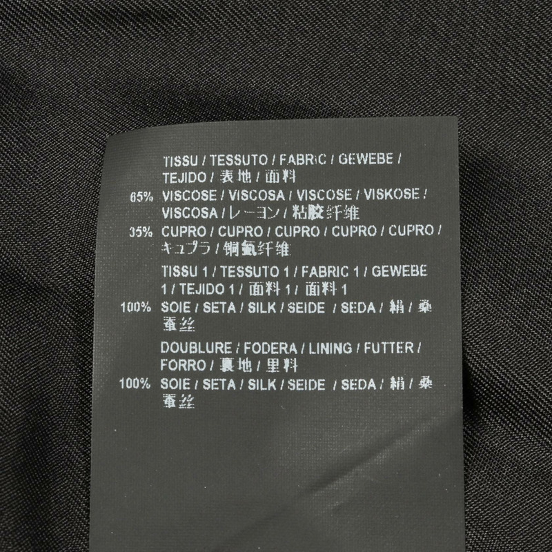 聖羅蘭巴黎 (SAINT LAURENT PARIS) 女襯衫開襟衫，人造絲/銅氨纖維混紡，黑色，二手，女款 #34-3