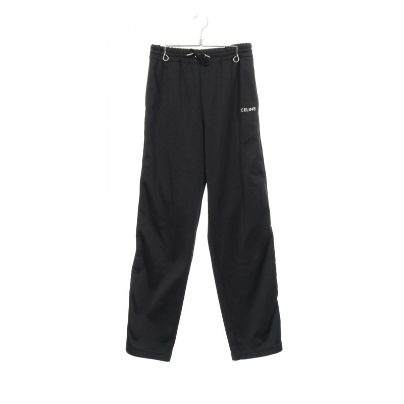 CELINE 運動褲 2Z412121O 滌棉混紡 黑色條紋 二手 男士 XS 碼-0