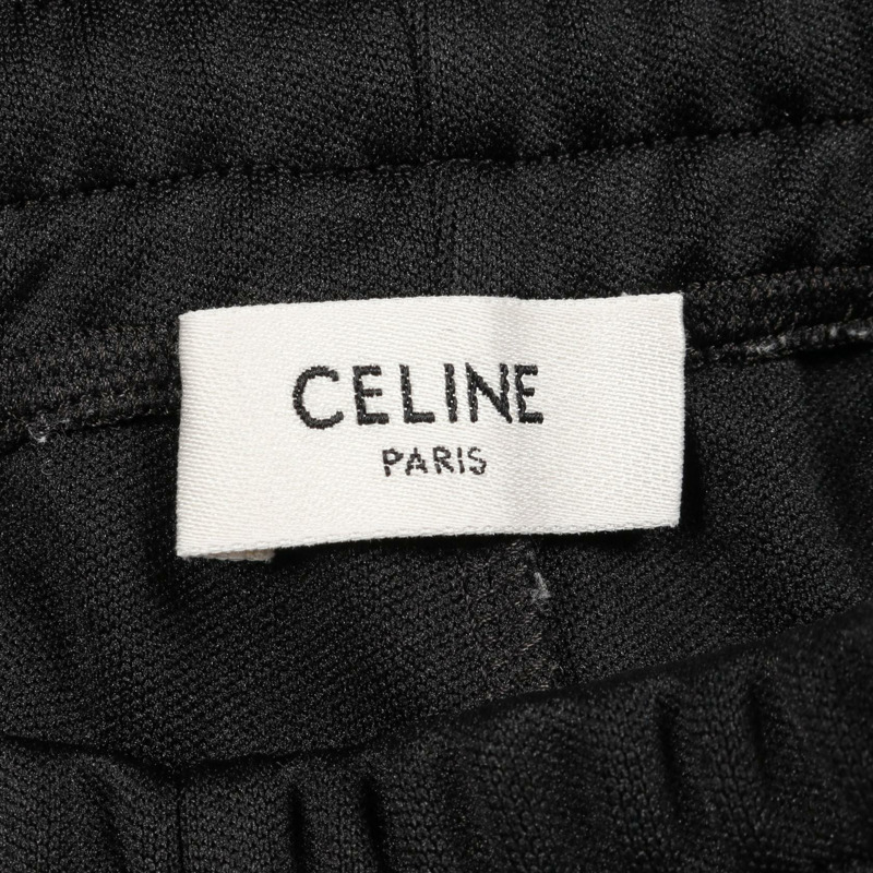 CELINE 運動褲 2Z412121O 滌棉混紡 黑色條紋 二手 男士 XS 碼-2