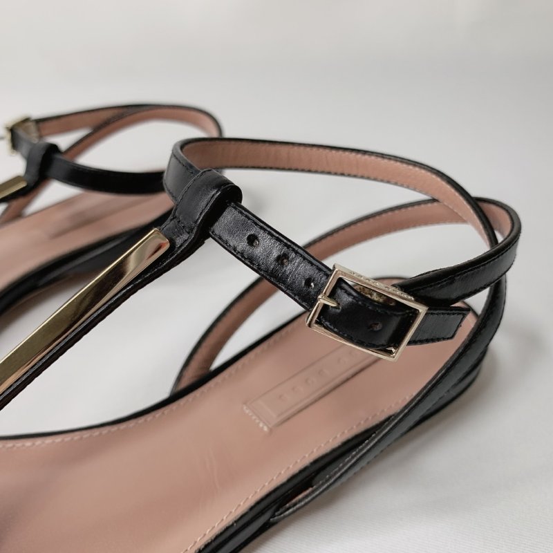 BOSS 細繞帶裸跟涼鞋-3